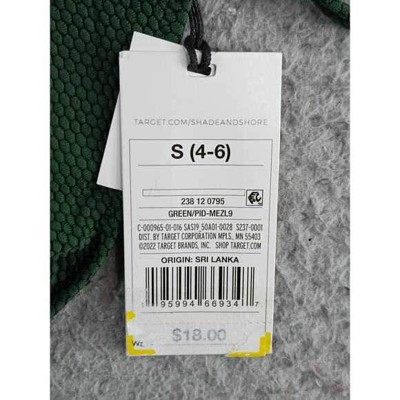 Shade & Shore Bikini Set Womens 32B Small Green Underwire Padded Pique NWT - Picture 5 of 9